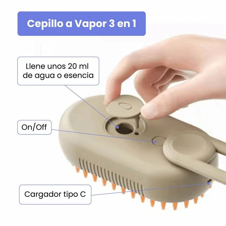 Cepillo de Vapor para Gatos y Perros — foto 3