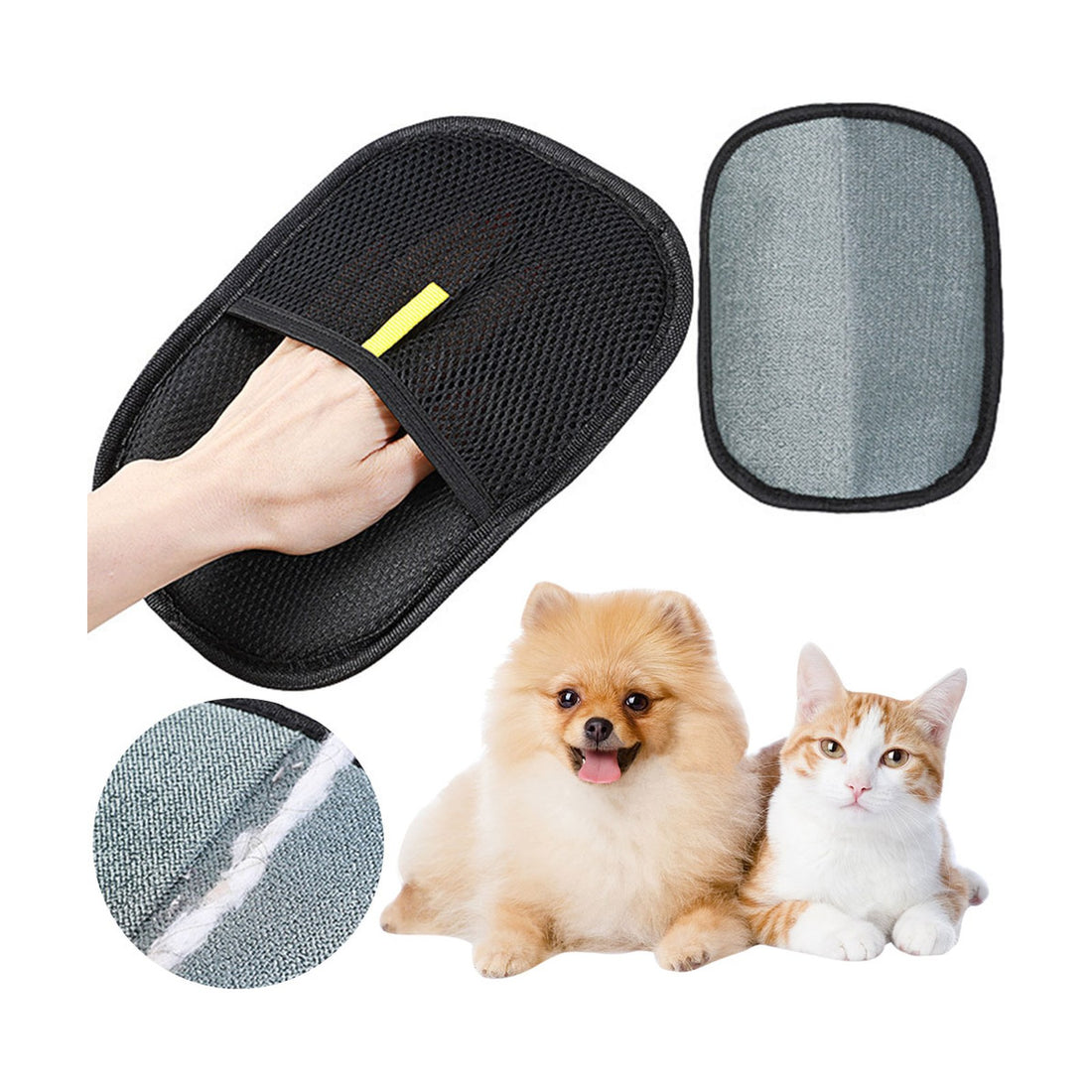Kit Antipelo · Peine Deslanador + 2 Guantes + Quitapelos 2 en 1