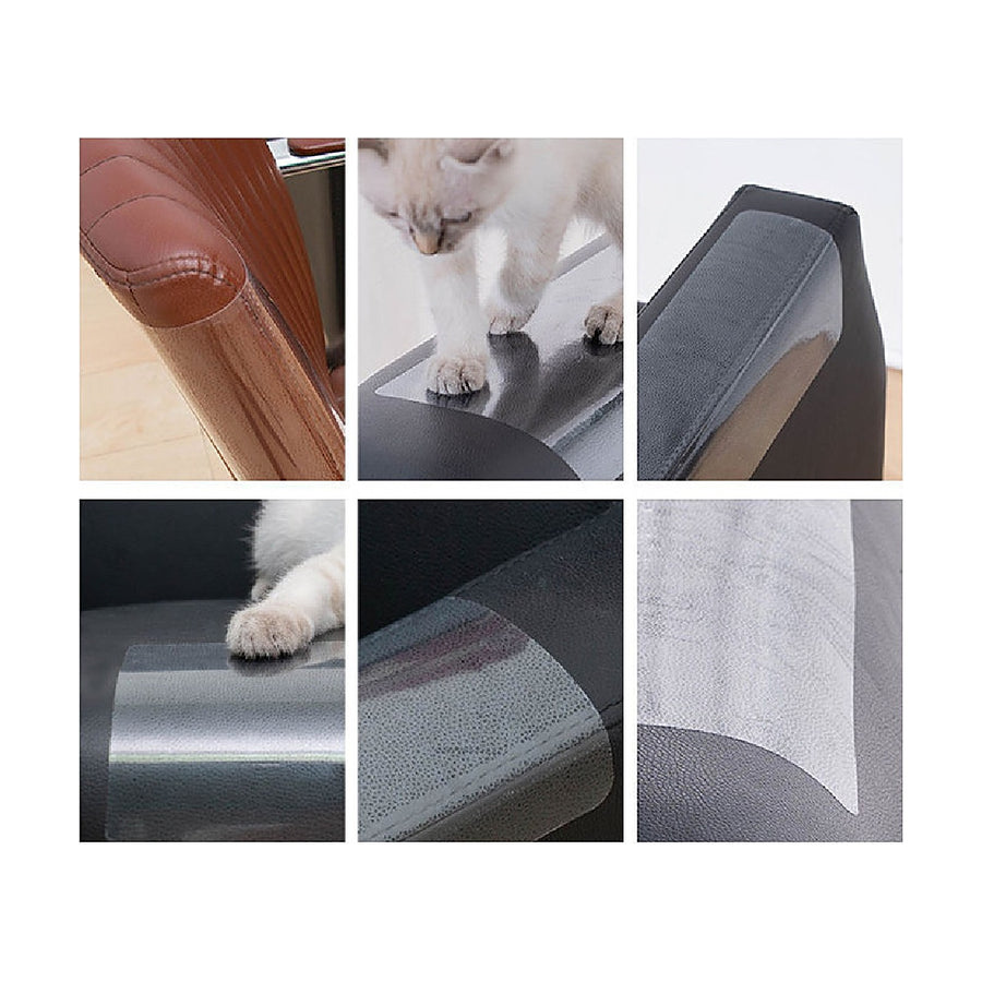 Láminas protectoras colocadas en sillas, sofás y patas de muebles